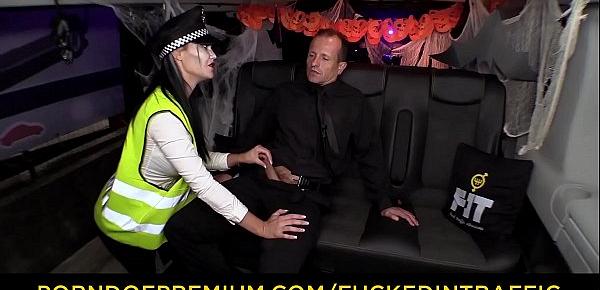  VIP SEX VAULT - Halloween fuck with British babe Jasmine Jae dressed as police woman